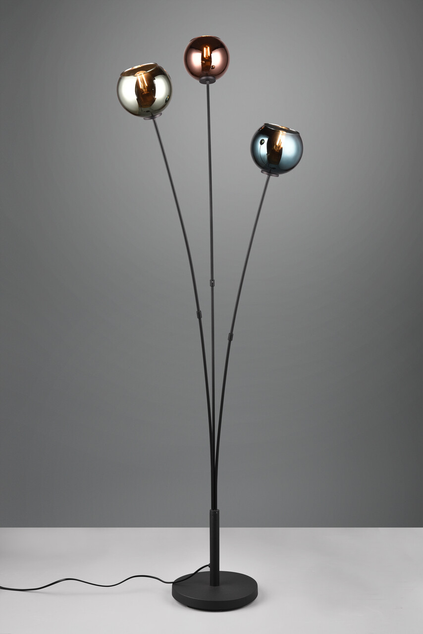 Lampadar Sheldon, RL, 40.5x39.5x150 cm, 10W, 3x E14, metal, multicolor - imagine 5